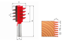 Fraise à encoller / à bouveter Freud D35 S12 Z2 FR-99-03712P 1