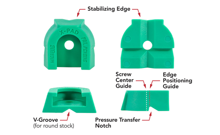 MicroJig pince à queue d'aronde AP incl. Capuchons de protection (4 pcs.) SET-DVC-X-PAD 5