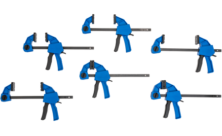 Serre-joints Une main sauter MIDI, 150 mm HE-OHCM-6X15-KIT