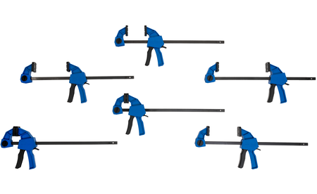 Serre-joints Une main sauter MIDI, 300 mm HE-OHCM-6X30-KIT