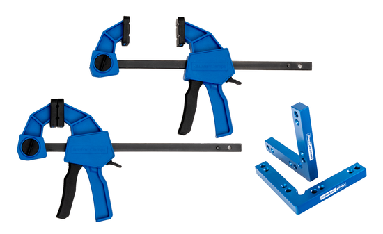 Kit de fixation d'angle avec 4 serre-joints Une main, 150 SET-4XOHCM-PSC2