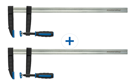 Lot de 2 serre-joints en fonte malléable sauter 600 mm HE-TC-2X600 | © sauter GmbH