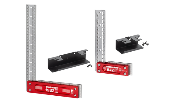 Woodpeckers Kit d'équerres de butée, acier inoxydable W-SSSQ-MSET-24