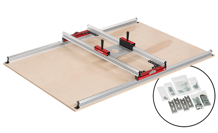 Guide de surfaçage Woodpeckers Extended Slab Flattening Mill, Basic SET-SLBFLTXL 5