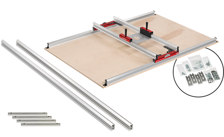 Guide de surfaçage Woodpeckers Extended Slab Flattening Mill, Basic SET-SLBFLTXL 7